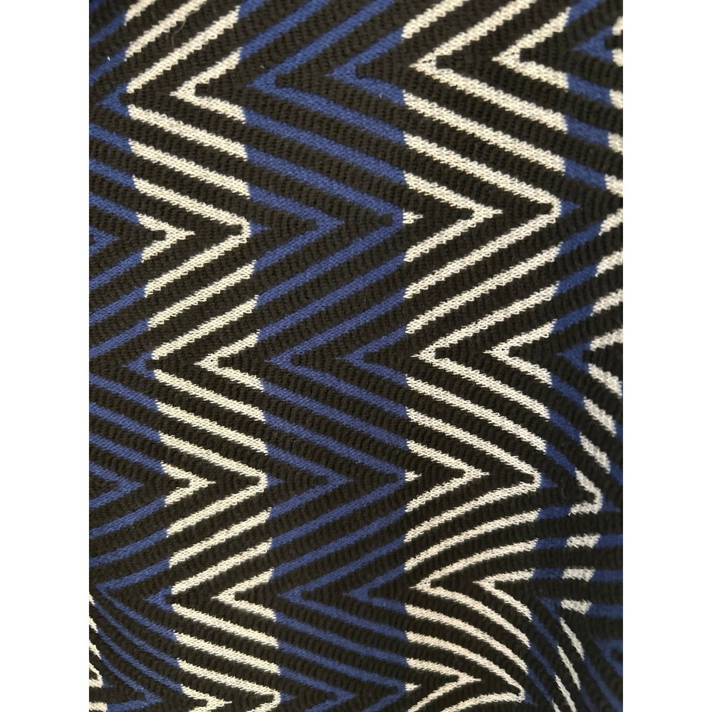 Jones Studio blue and black geometric pattern open-front cardigan Large - Picture 4 of 5